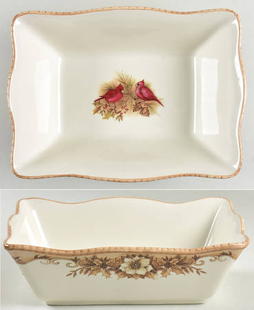 Woodland 10" Square Serving Bowl