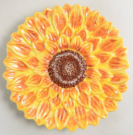 Sunflower Sunset Figural Salad/Dessert Plate