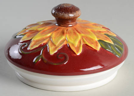 Sunflower Sunset Lid for Biscuit Barrel