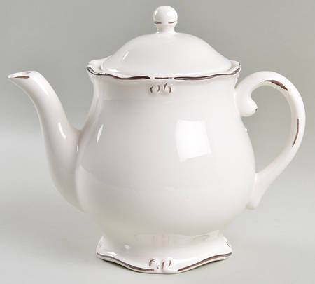 Vintage Cream Teapot & Lid