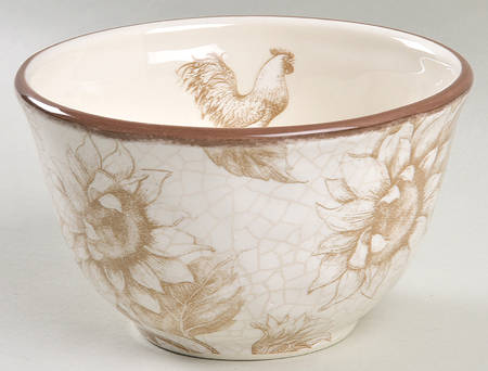 Toile Rooster Individual Ice Cream Dish