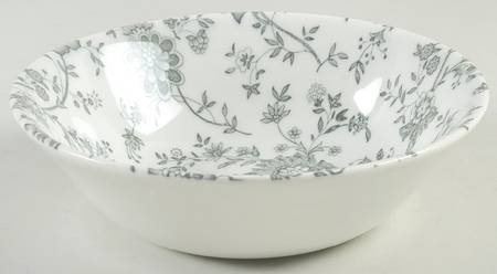 Jacobean Gray Oatmeal Bowl