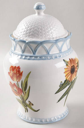 Hampton Garden Blue Medium Canister & Lid