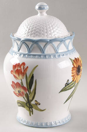 Hampton Garden Blue Large Canister & Lid