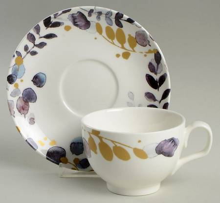 Foliage Footed Cup & Saucer Set