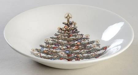 Christmas Tree Coupe Soup Bowl