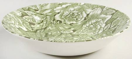 Bermuda Green Rim Soup Bowl