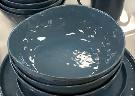 Mercer Denim Blue Soup/Cereal Bowl by Crate & Barrel