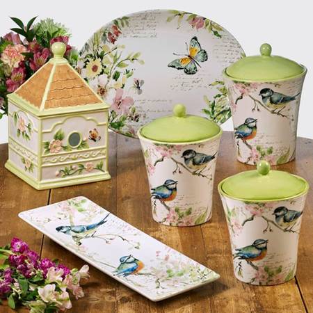Spring Meadow Figural Cookie Jar & Lid