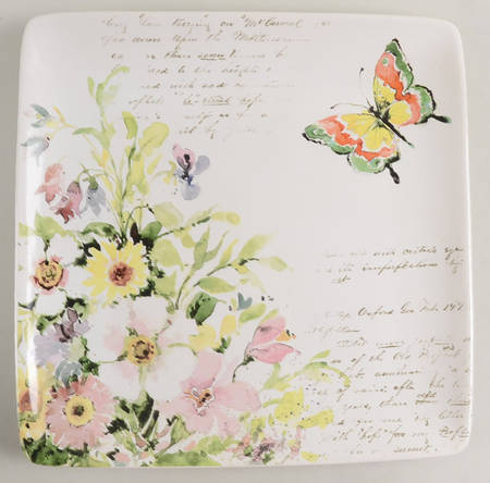 Spring Meadow 12" Square Tray
