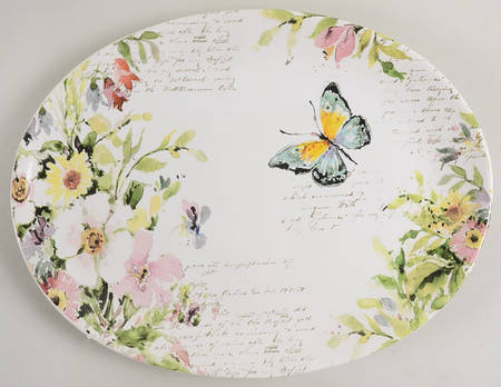 Spring Meadow 16" Oval Serving Platter