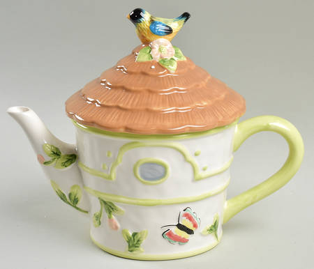 Spring Meadow Figural Teapot No Lid