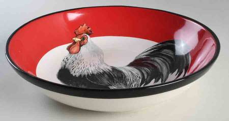 Homestead Rooster 13" Pasta Serving Bowl