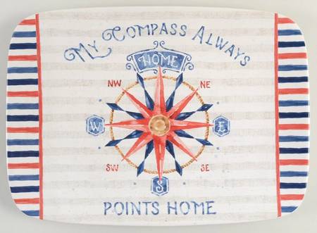 Nautical Life 14" Rectangular Serving Platter