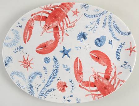 Nautical Life 16" Oval Serving Platter