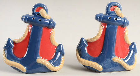 Nautical Life Figural Salt & Pepper Set