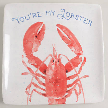 Nautical Life 12" Square Serving Platter