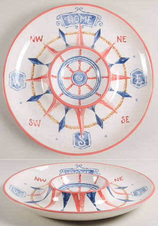 Nautical Life 1 Piece Chip & Dip