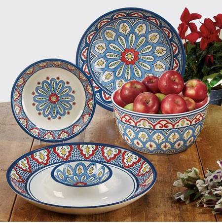 Tangier 11" Round Deep Bowl