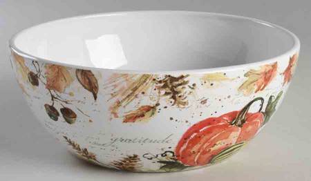 Harvest Splash 10" Round Deep Bowl