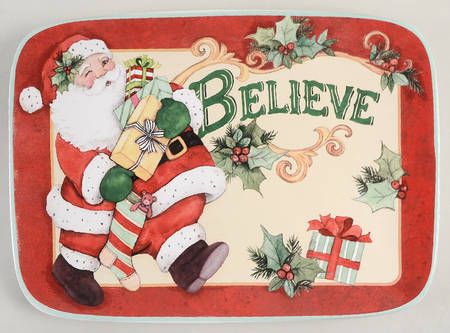 Believe 14" Rectangular Serving Platter