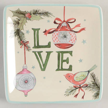 Believe Square Canape Plate