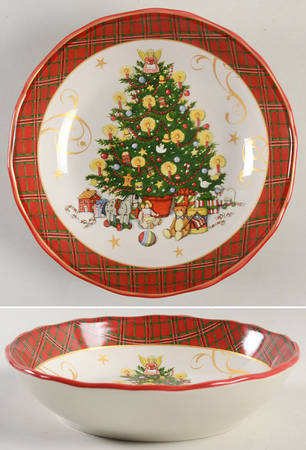Vintage Santa 8" Soup/Pasta Bowl