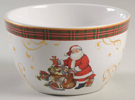 Vintage Santa Individual Ice Cream Dish