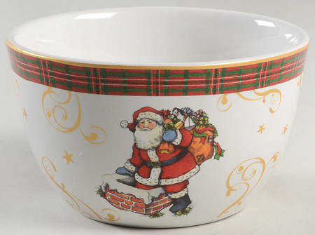 Vintage Santa Individual Ice Cream Dish
