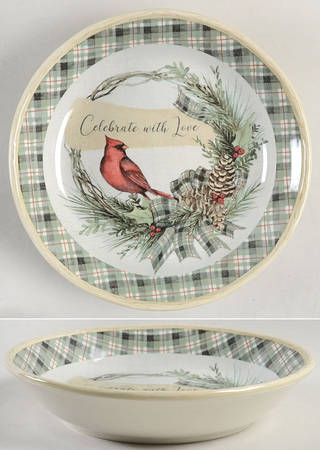 Holly and Ivy 8" Soup/Pasta Bowl by Certified International