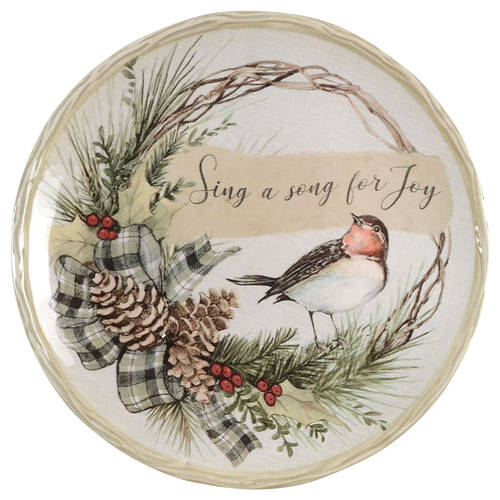 Holly and Ivy Dessert Luncheon Plate