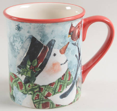 Watercolor Snowman Mug