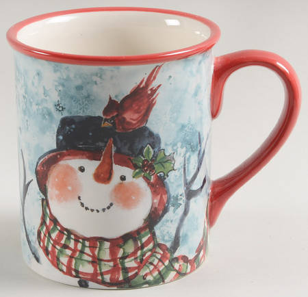 Watercolor Snowman Mug