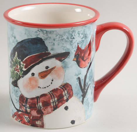 Watercolor Snowman Mug