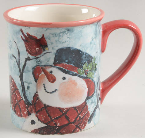 Watercolor Snowman Mug