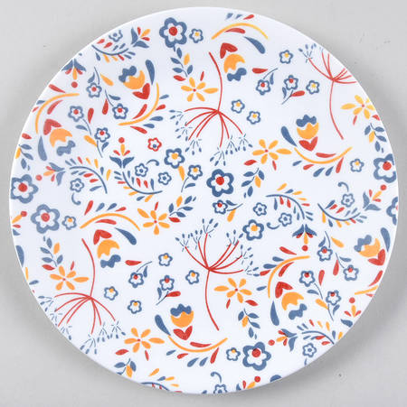 Prairie Garden Red Dessert/Pie Plate