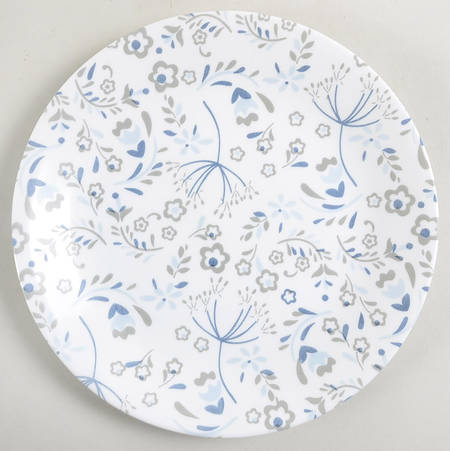 Prairie Garden Gray Luncheon Plate
