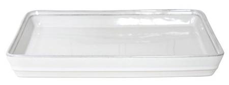 Friso White 10" Rectangular Tray
