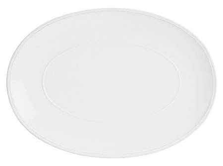Friso White 16" Oval Serving Platter