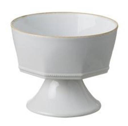 Luzia Cloud White Footed Dessert Bowl