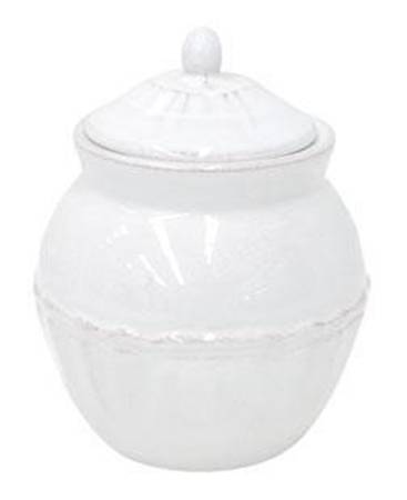 Alentejo White Sugar Bowl & Lid