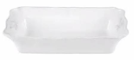Alentejo White 14" Rectangular Baker