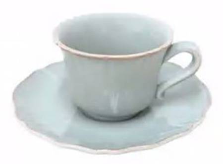 Alentejo Turquoise Flat Cup & Saucer Set