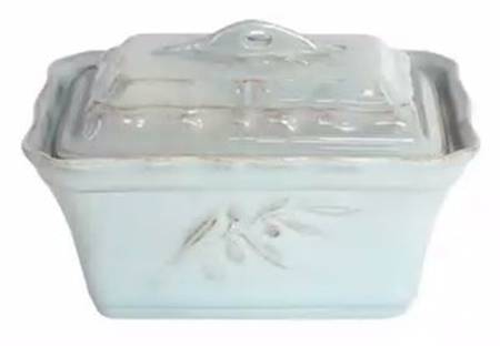 Alentejo Turquoise 2 Quart Rectangular Covered Casserole