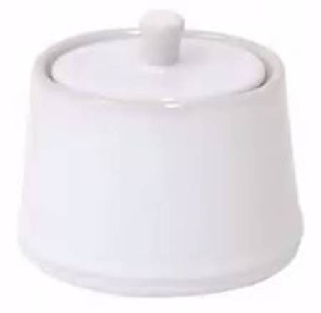 Beja Astoria White Sugar Bowl & Lid