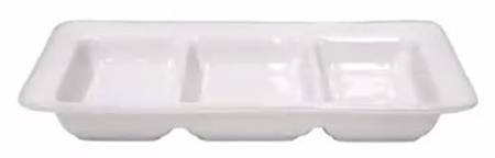Beja Astoria White 3 Part Rectangular Divided Server