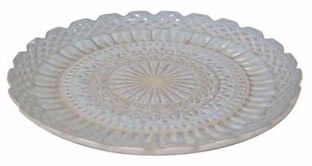 Cristal Nacar (Rustic White) 15" Chop Plate (Round Platter)