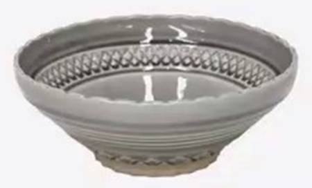 Cristal-Grey Soup/Cereal Bowl