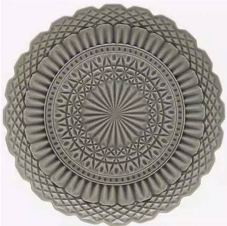 Cristal-Grey 15" Chop Plate (Round Platter)