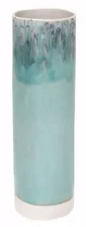 Madeira Blue 11" Cylinder Vase